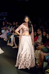 Blush Pink & Ash rose Lehenga set