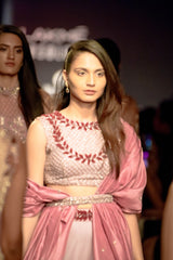 Lilac Cape skirt with belt