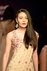 Blush Pink Pre Draped Saree