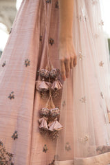 Blush Pink Crystals Lehenga Set