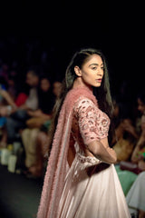 Blush Pink & Ash rose Lehenga set