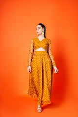 Mustard Chevron Anarkali