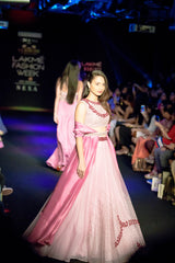 Lilac Cape skirt with belt