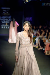 Blush pink 3D hand embellished Jacket set