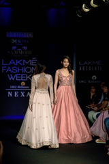 Blush pink 3D hand embellished Jacket set