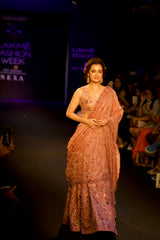 Ash rose 3D embroidered Lehenga set