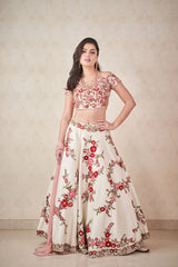 Ivory Floral Lehenga