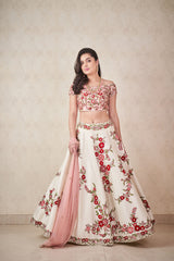 Ivory Floral Lehenga