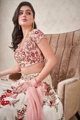 Ivory Floral Lehenga