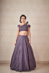 Ash grey Lehenga