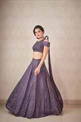 Ash grey Lehenga