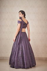 Ash grey Lehenga