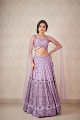Lavender Crystals Lehenga