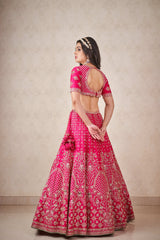 Hot Pink Zardosi Lehenga
