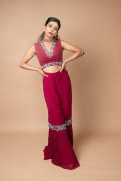 Burgundy Jumpsuit